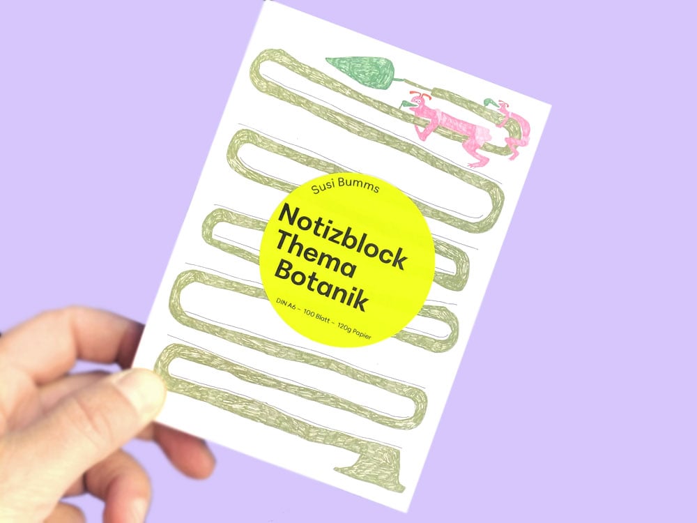 Image of NOTIZBLOCK  Thema Botanik - Susi Bumms Edition