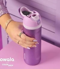 Image 6 of Owala “So Eggstra /Shimmery Purple” 24 Oz. FreeSip™️ Water Bottle