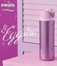 Image 3 of Owala “So Eggstra /Shimmery Purple” 24 Oz. FreeSip™️ Water Bottle