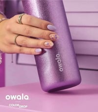 Image 5 of Owala “So Eggstra /Shimmery Purple” 24 Oz. FreeSip™️ Water Bottle