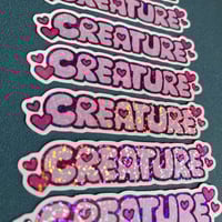 Image 3 of Creature Glitter Sticker