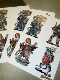 Image 1 of Medieval characters print