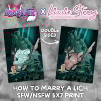 Lizzie Strong - "Moonlit Waltz" 5x7 Reversible NSFW/SFW Art Print