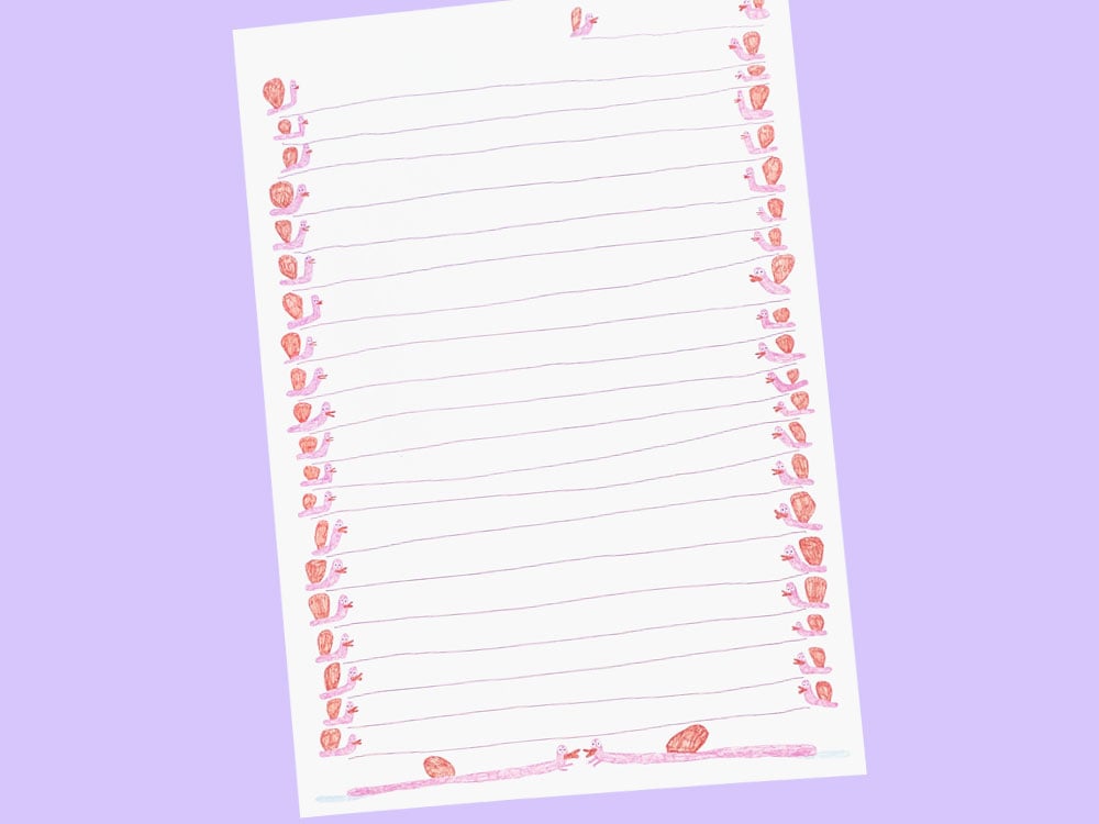 Image of NOTIZBLOCK Thema Schnecken - Susi Bumms Edition
