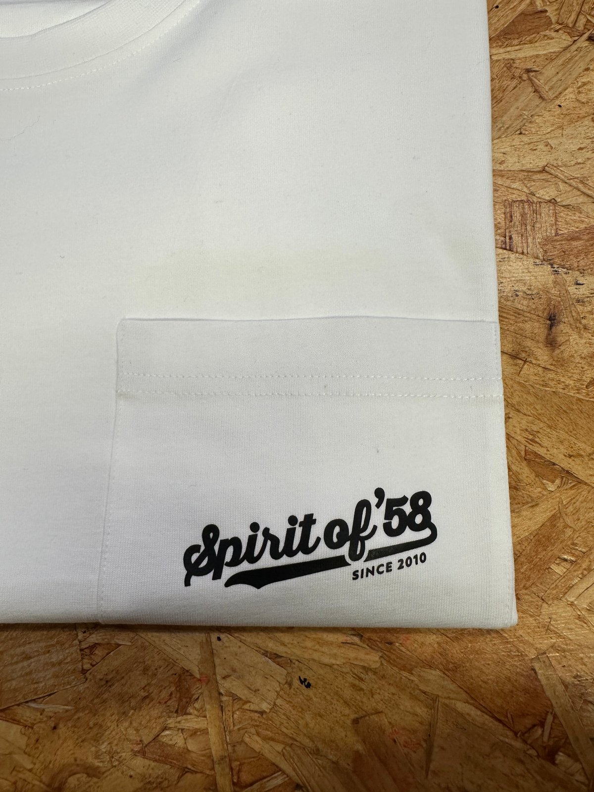 Image of SO58 Pocket Tee Shirt in Aloe Green and in White 
