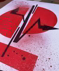 Image 5 of 2 colour Screen Print hand finished - Edition of 10 - A2 Size