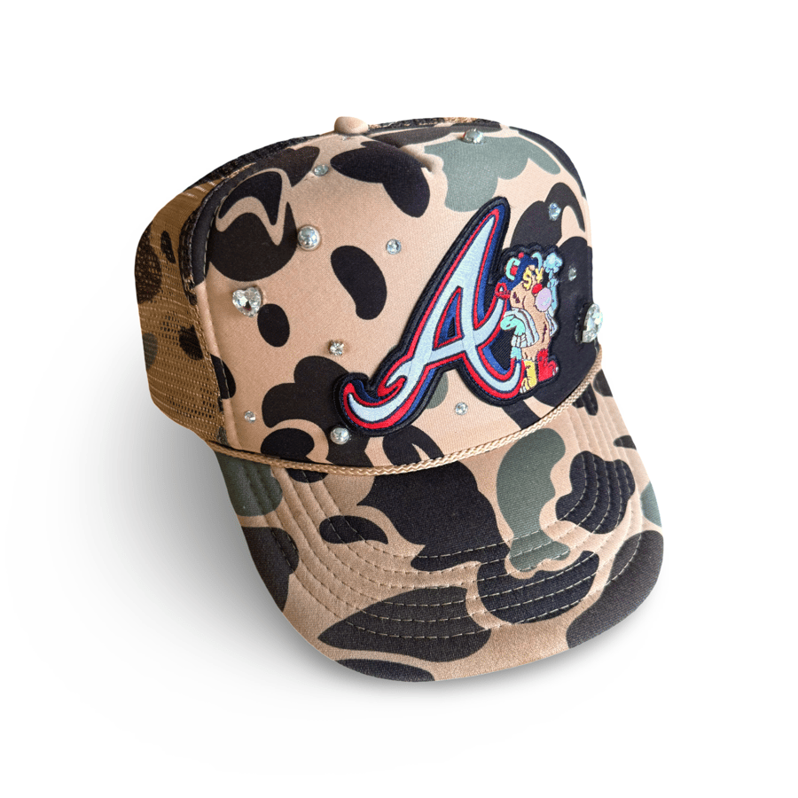 Image of Diamond studded Brave Wonder ATL Trucker Hat