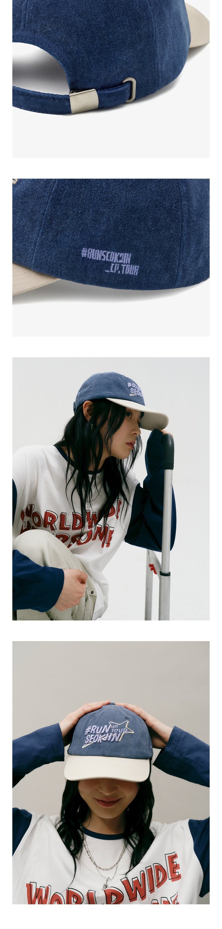 Image of [PRE-ORDER] BTS Jin ‘RUNSEOKJIN’ Tour Ball Cap