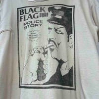 Image 2 of Black Flag 'Police Story' 80s M/L
