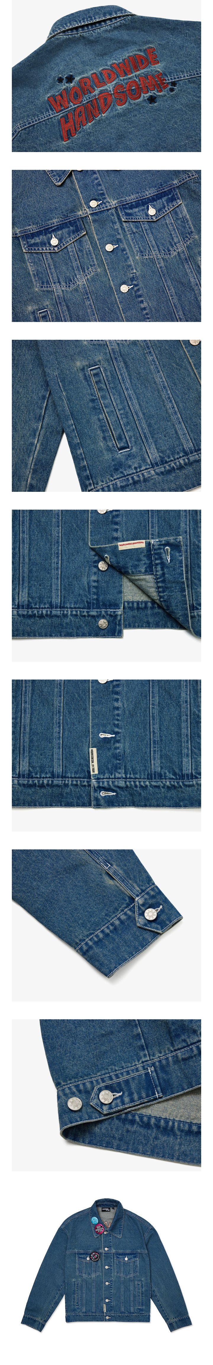 Image of [PRE-ORDER] BTS Jin ‘RUNSEOKJIN’ Tour Denim Jacket