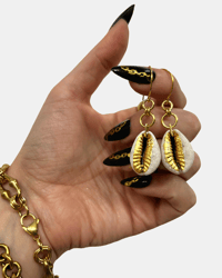 Cowrie earrings