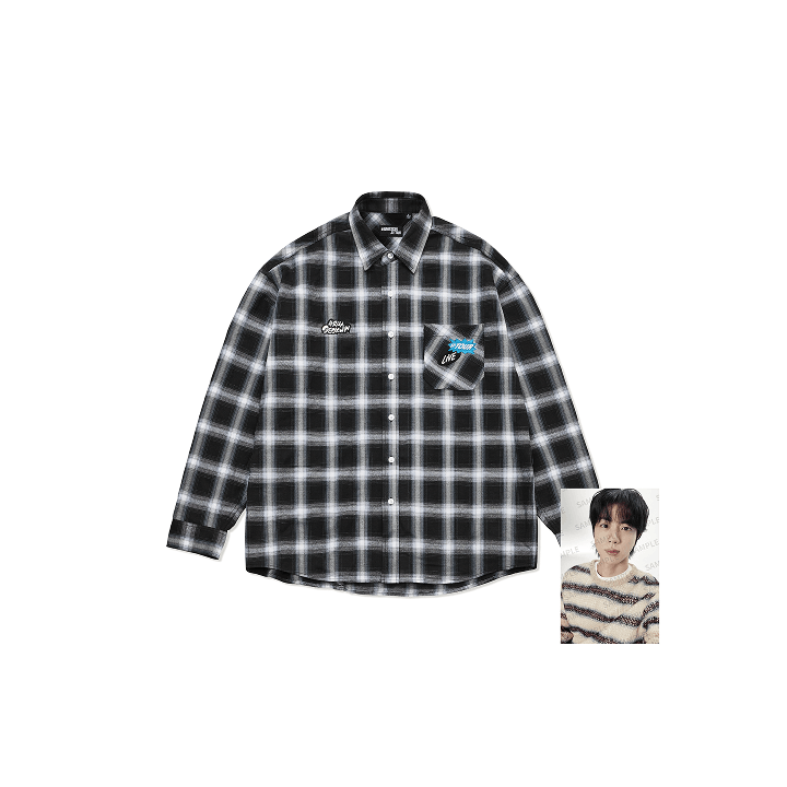 Image of [PRE-ORDER] BTS Jin ‘RUNSEOKJIN’ Tour Check Shirt