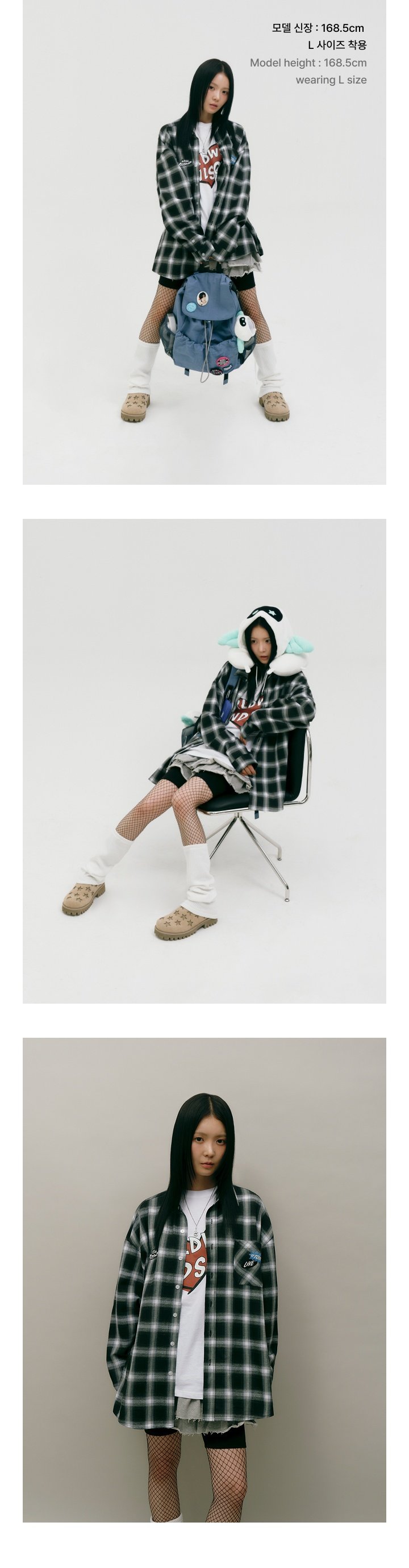 Image of [PRE-ORDER] BTS Jin ‘RUNSEOKJIN’ Tour Check Shirt