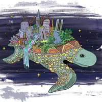 Image 2 of Cosmic Turtle Poster 12"X16"