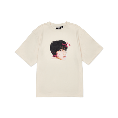 Image of [PRE-ORDER] BTS Jin ‘RUNSEOKJIN’ Tour T-Shirt (Beige)
