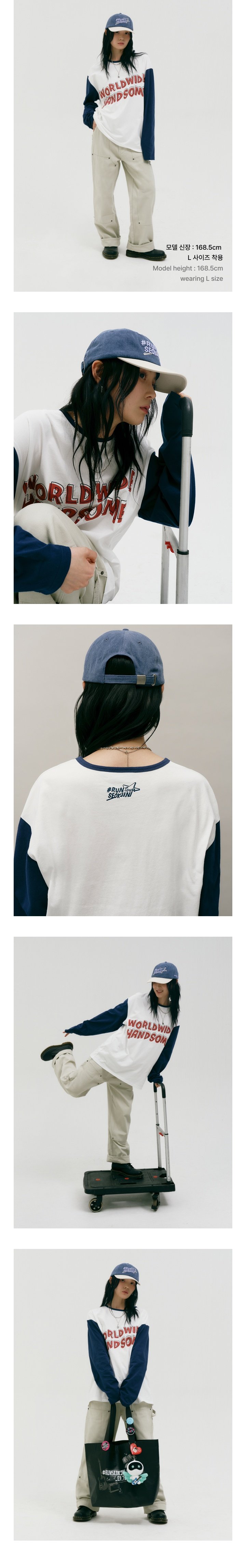 Image of [PRE-ORDER] BTS Jin ‘RUNSEOKJIN’ Tour Long-Sleeve T-Shirt