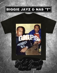 Image 4 of GIGPS BIGGIE, JAY-Z & NAS 2-PACK TEES - BLACK & WHITE