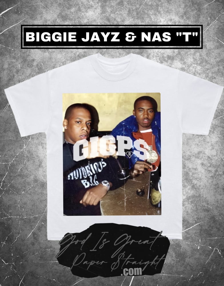 Image of GIGPS BIGGIE JAY Z & NAS T SHIRT | 2 PK