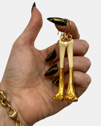 Polecat Bone earrings II