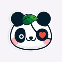 Healthy Panda Sticker
