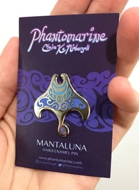 Mantaluna Enamel Pin