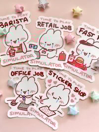 Image 1 of Job Simulator Vinyl Stickers