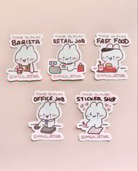 Image 2 of Job Simulator Vinyl Stickers