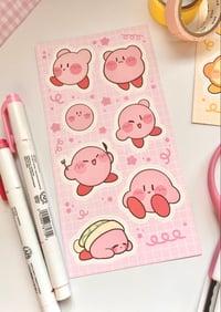 Image 1 of Pink Friend Sticker Sheet