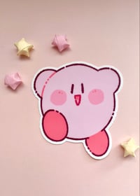 Image 2 of Pink & Orange Friend Vinyl Sticker