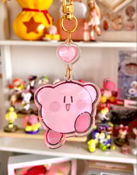Image 4 of Pink & Orange Friends Acrylic Charm