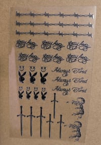 Image 2 of Pm tattoo sticker sheet