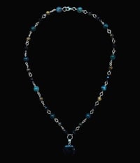 Image 2 of Whimsigoth black heart pendant necklace 