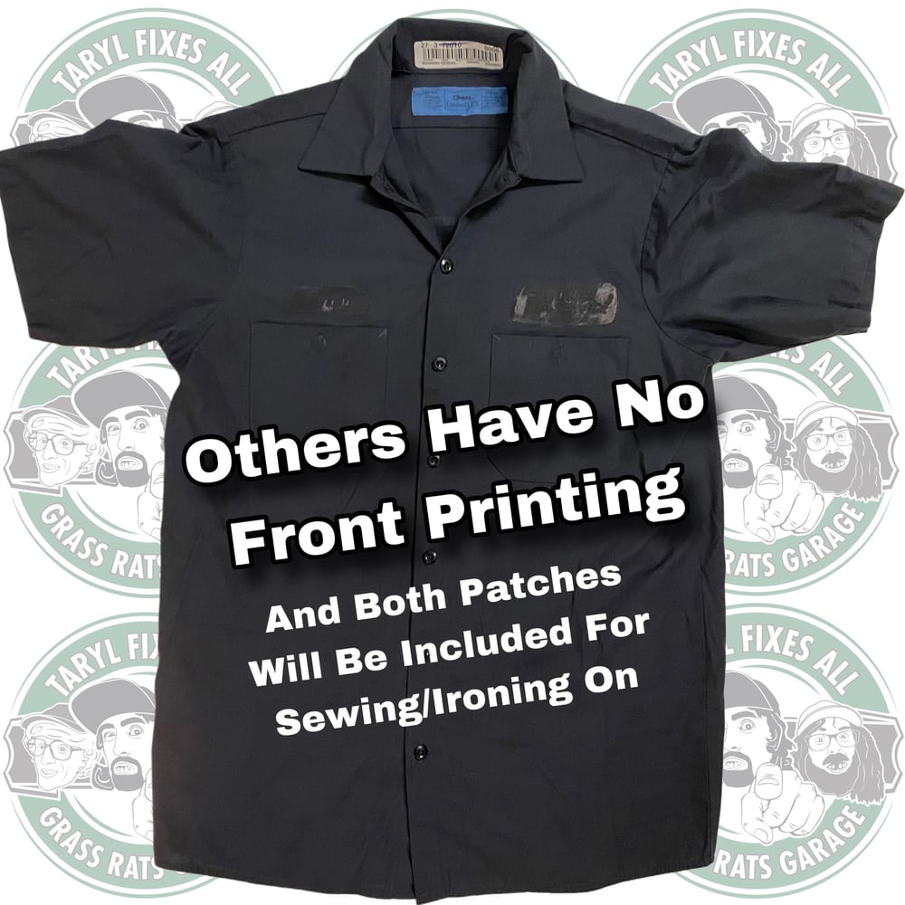 Gently Used Nuts & Bolts Flag Work Shirts (Patch Front)