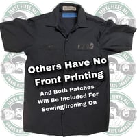 Image 15 of Gently Used Nuts & Bolts Flag Work Shirts (Patch Front)