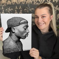 Tupac Song Title original drawing 