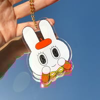 Beret Bunny Keychain