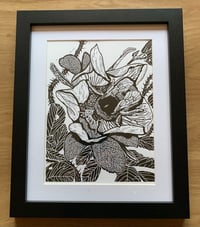 Image 5 of ‘Love Buzz’ Ltd ed linocut print