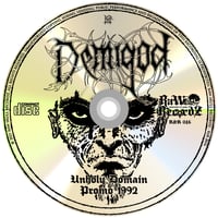 Image 3 of Demigod - "Unholy Domain / Promo 92" CD