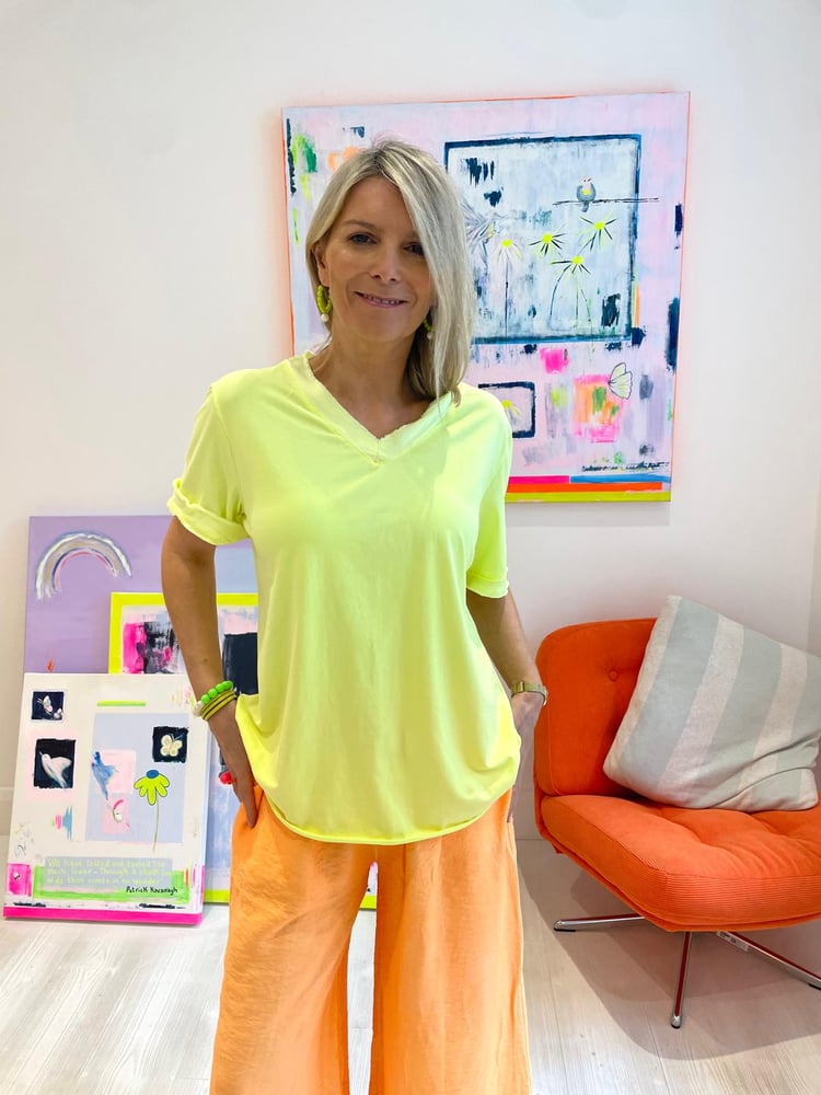 Image of Neon yellow t-shirt