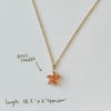 flower drop starfish gold chain necklaces