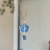 flower drop starfish gold chain necklaces