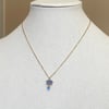 flower drop starfish gold chain necklaces