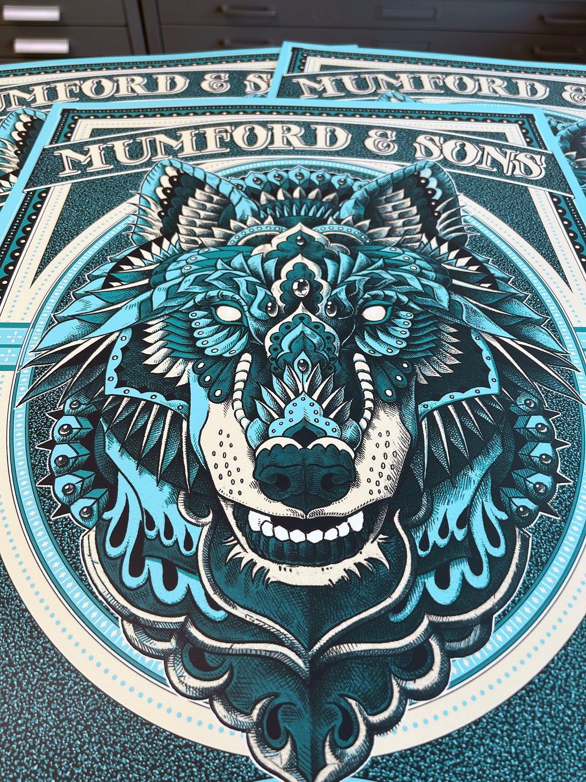 F4D Studios — Mumford & Sons Los Angeles Posters