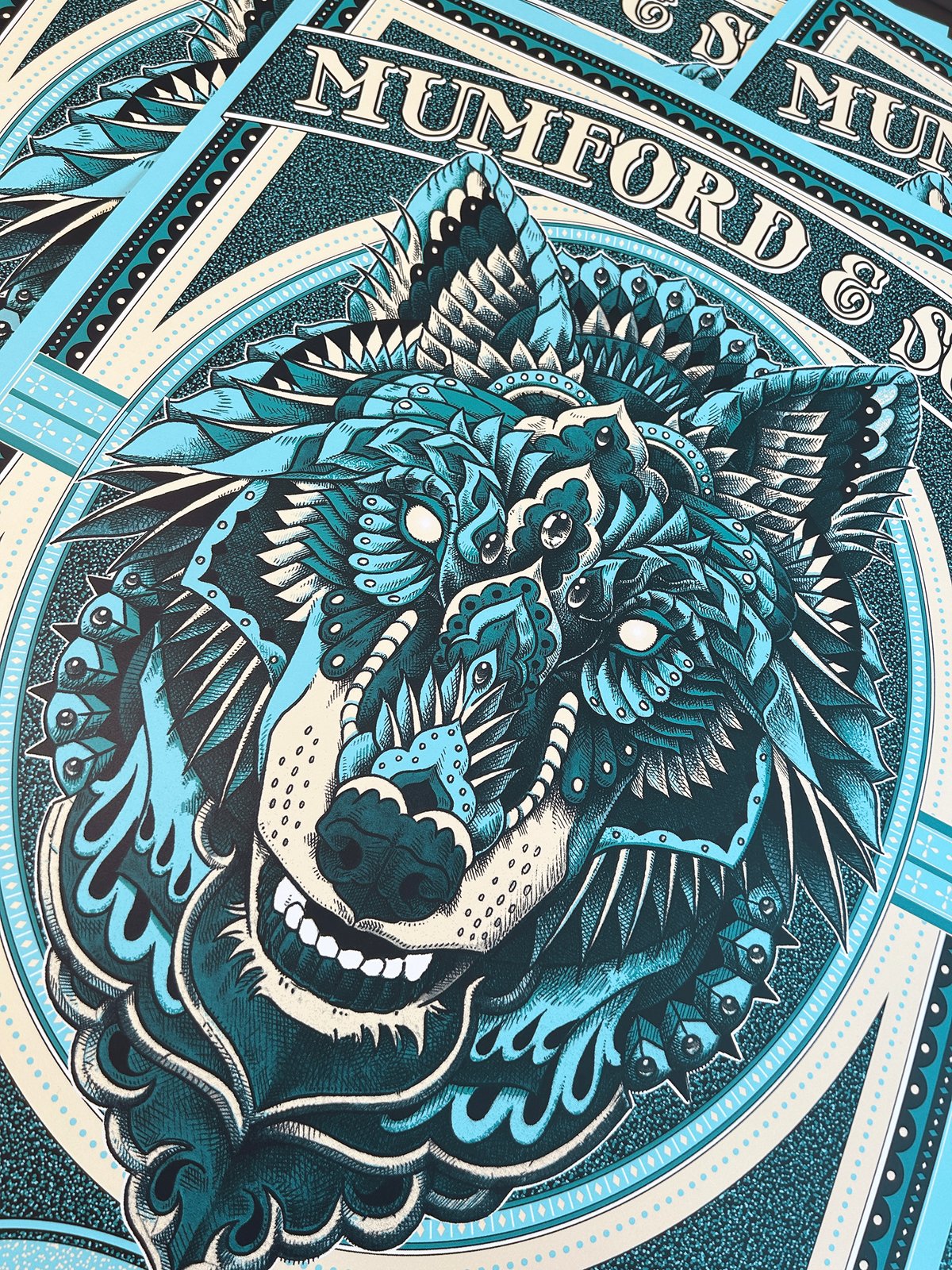 F4D Studios — Mumford & Sons Los Angeles Posters