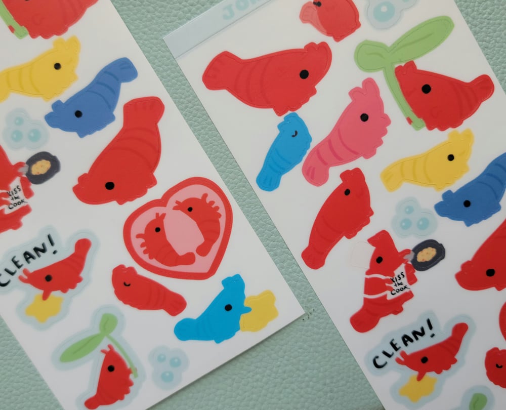 Image of Shrimp Sticker Sheet