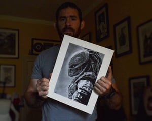 Image of Predator - (Original Drawing)