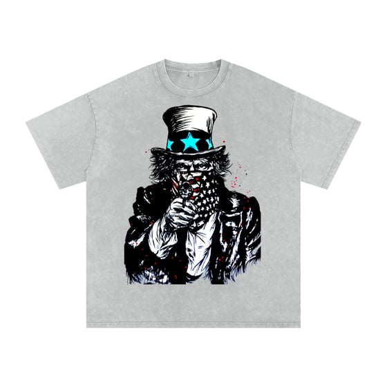 Image of Uncle Sam Light Grey Acid Wash