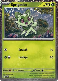 Sprigatito - McDonald's Promos 2023 - Lightly Played