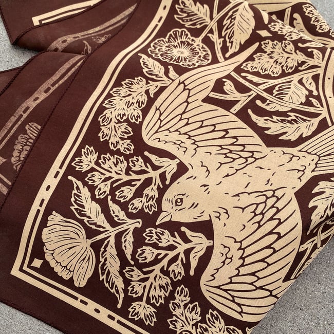 Espresso - Barn Swallow Bandana