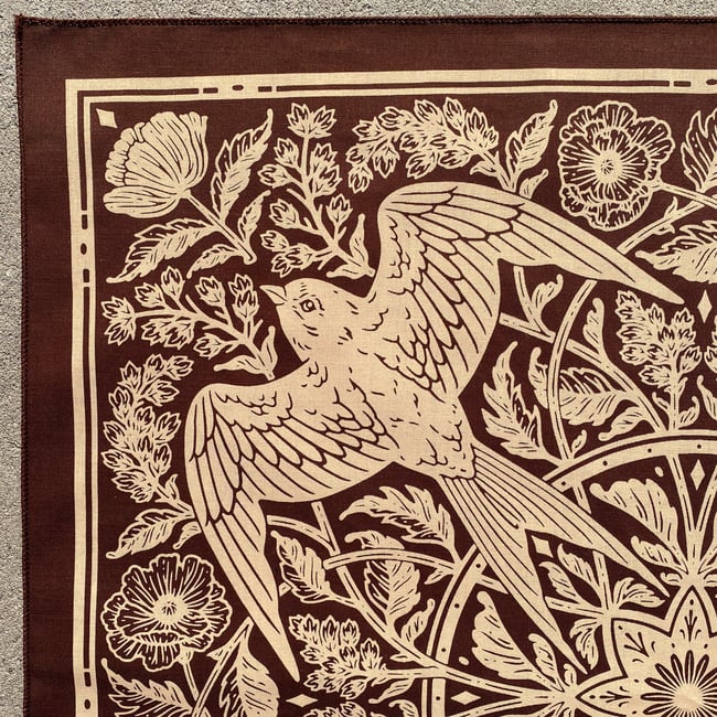 Espresso - Barn Swallow Bandana